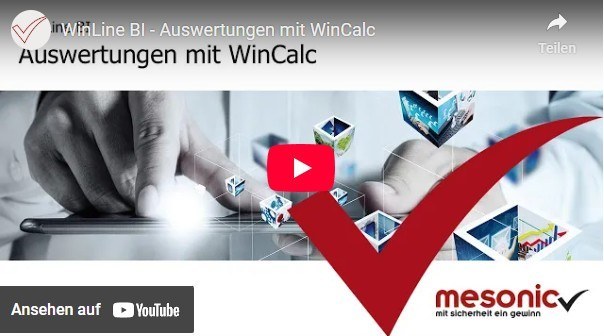 Auswertungen mit wincalc