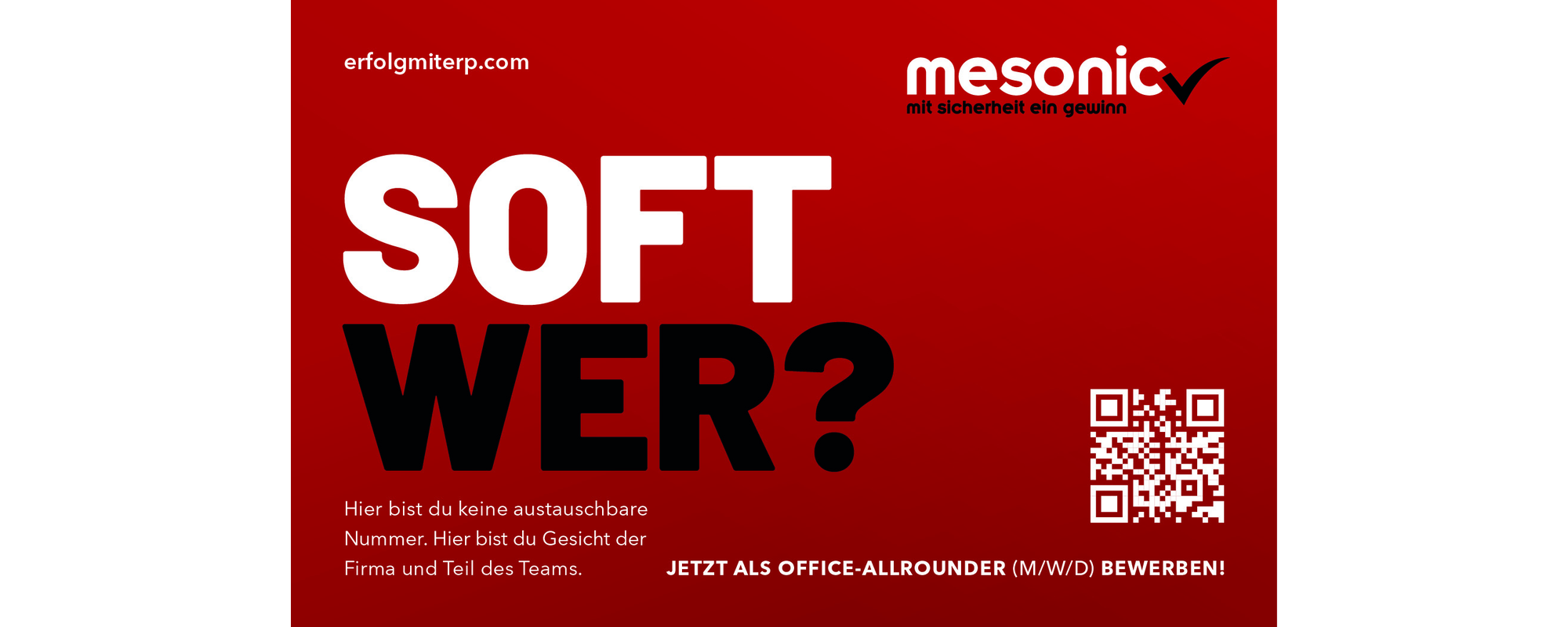 Mesonic stellenanzeige weiss